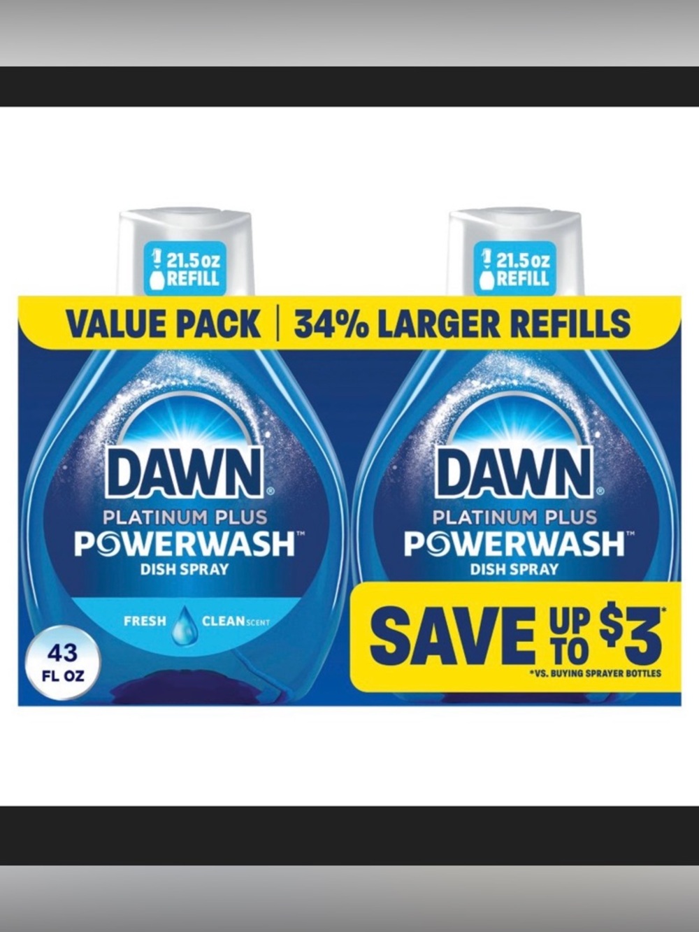 Dawn Twin Pack Refill Powerwash Dish Soap